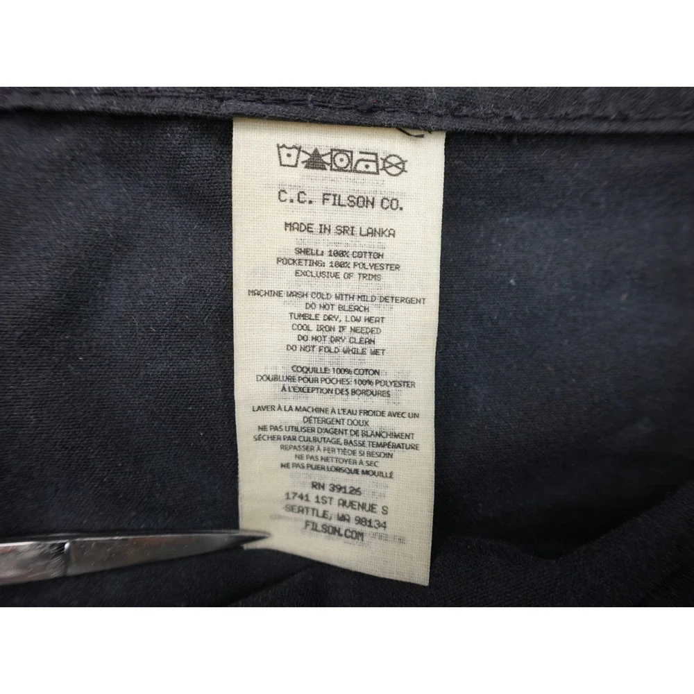 Filson Eagle Harbord Shorts Mens 32 Dark Navy Lace Up Utility Swim Trunks 11147